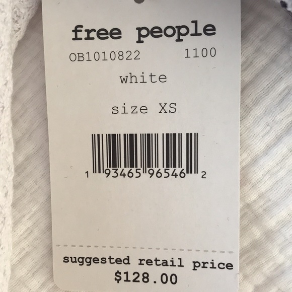 Free People Cabin Fever Swit Sweater Thermal Top in XS White - Picture 16 of 16